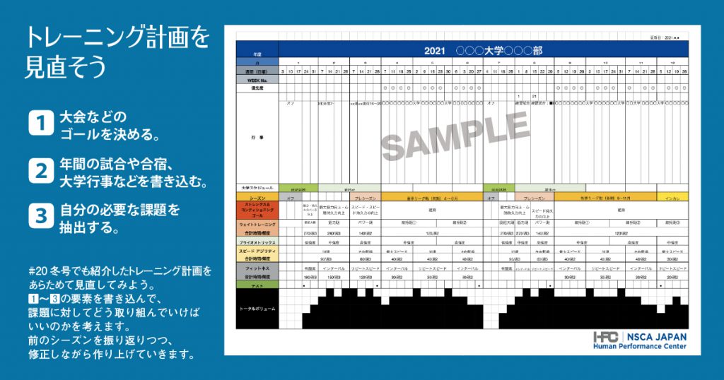 年間トレーニング計画をもとに秋の大会に向けて強化しよう！【NSCA監修】│アスリート・ビジョンWeb｜勝てるカラダをつくる学生アスリート応援マガジン